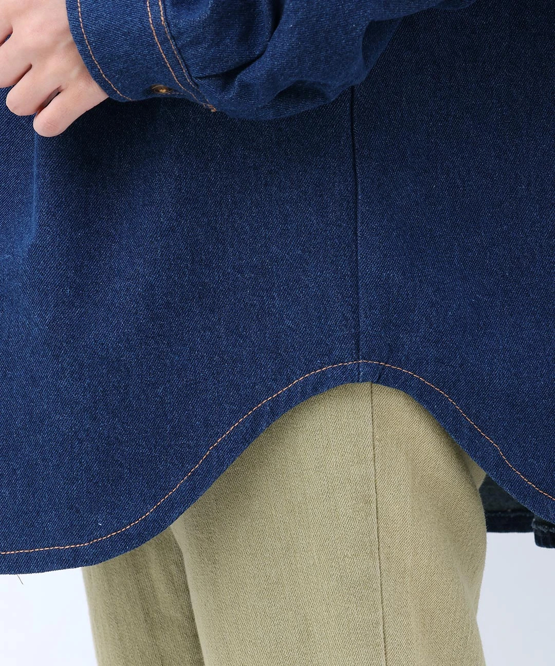 『TMT』 デニムシャツ　袖刺繍　スナップボタン　アメカジ　インディゴ　XL TMT』 デニムシャツ 袖刺繍 スナップボタン アメカジ インディゴ XL