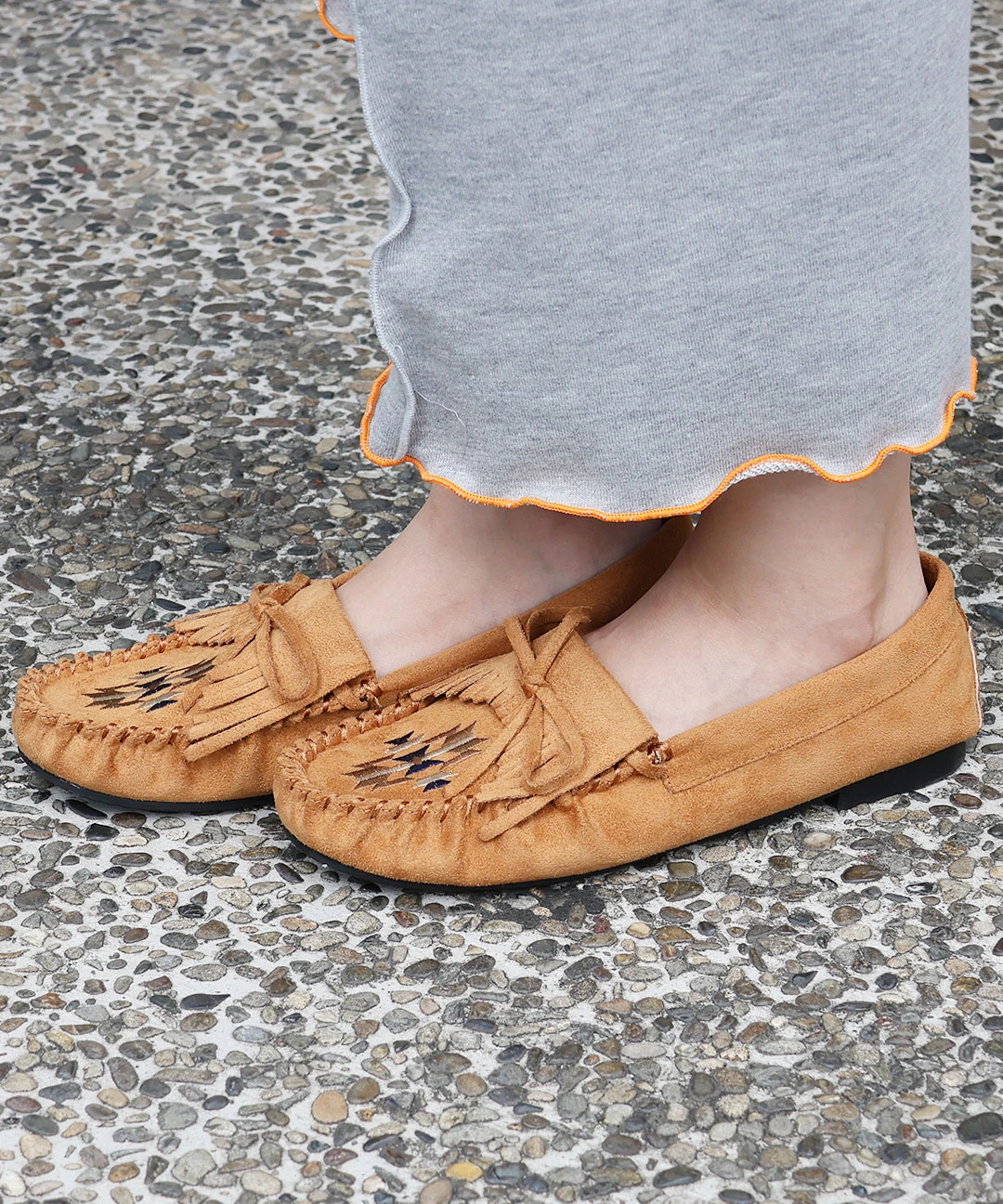 ネイティブ刺繍モカシンシューズ / その他シューズ | エスニック