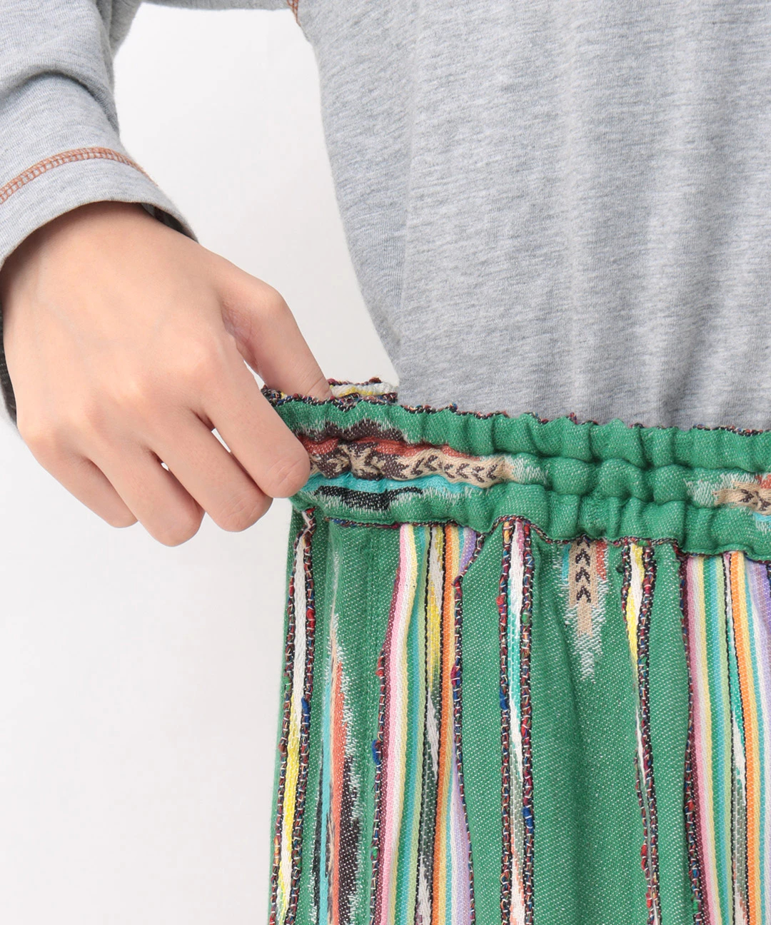 Rico メヒコストライプジャカードスカート / スカート | エスニック