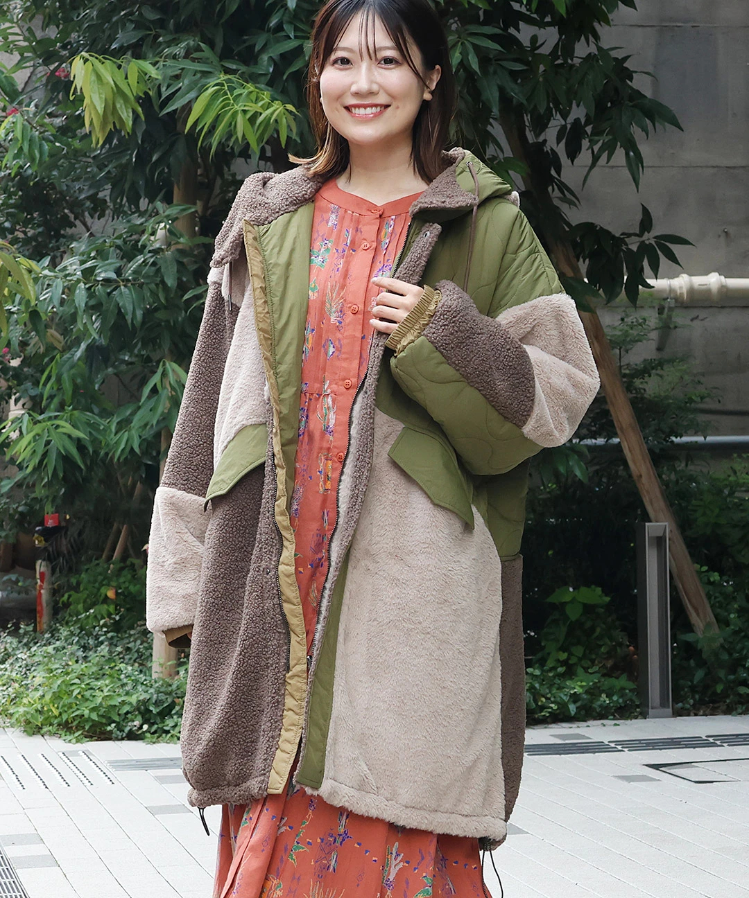 ファー×ボアリバーシブルコート / コート | エスニックファッション