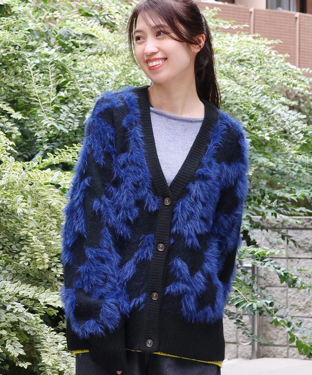 ヤクタッチフェザーニットカーディガン / カーディガン・羽織り
