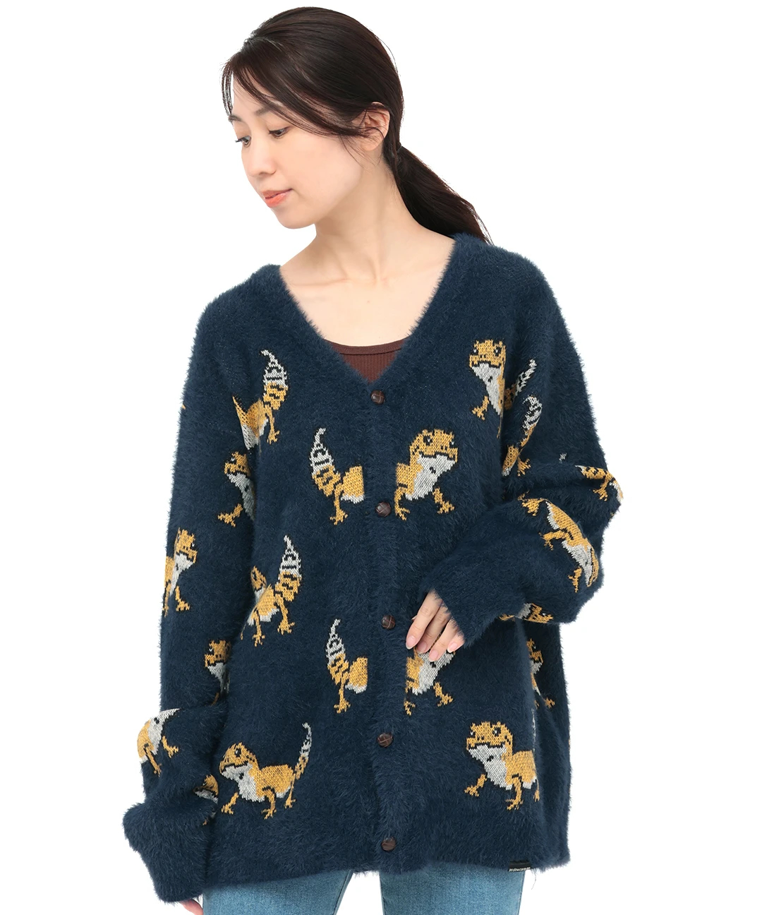go slow caravan レオパードゲッコーシャギーカーディガン【WEB