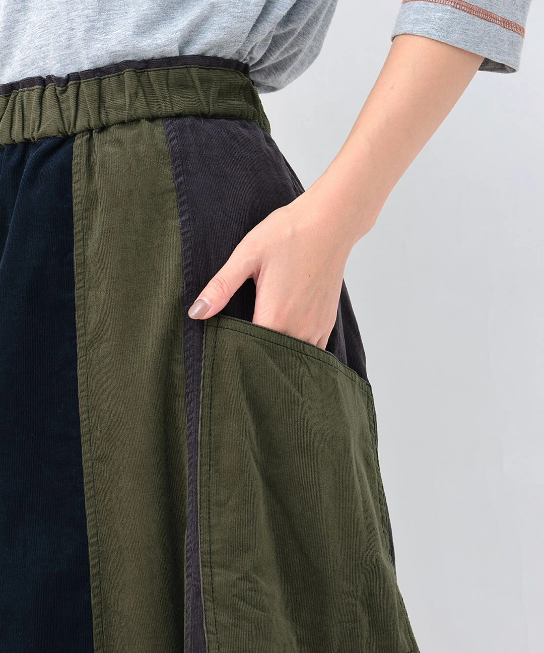 チチカカ（titicaca）/切替ギャザースカート(大きいサイズ) 切替ギャザースカート(大きいサイズ) / スカート | エスニック