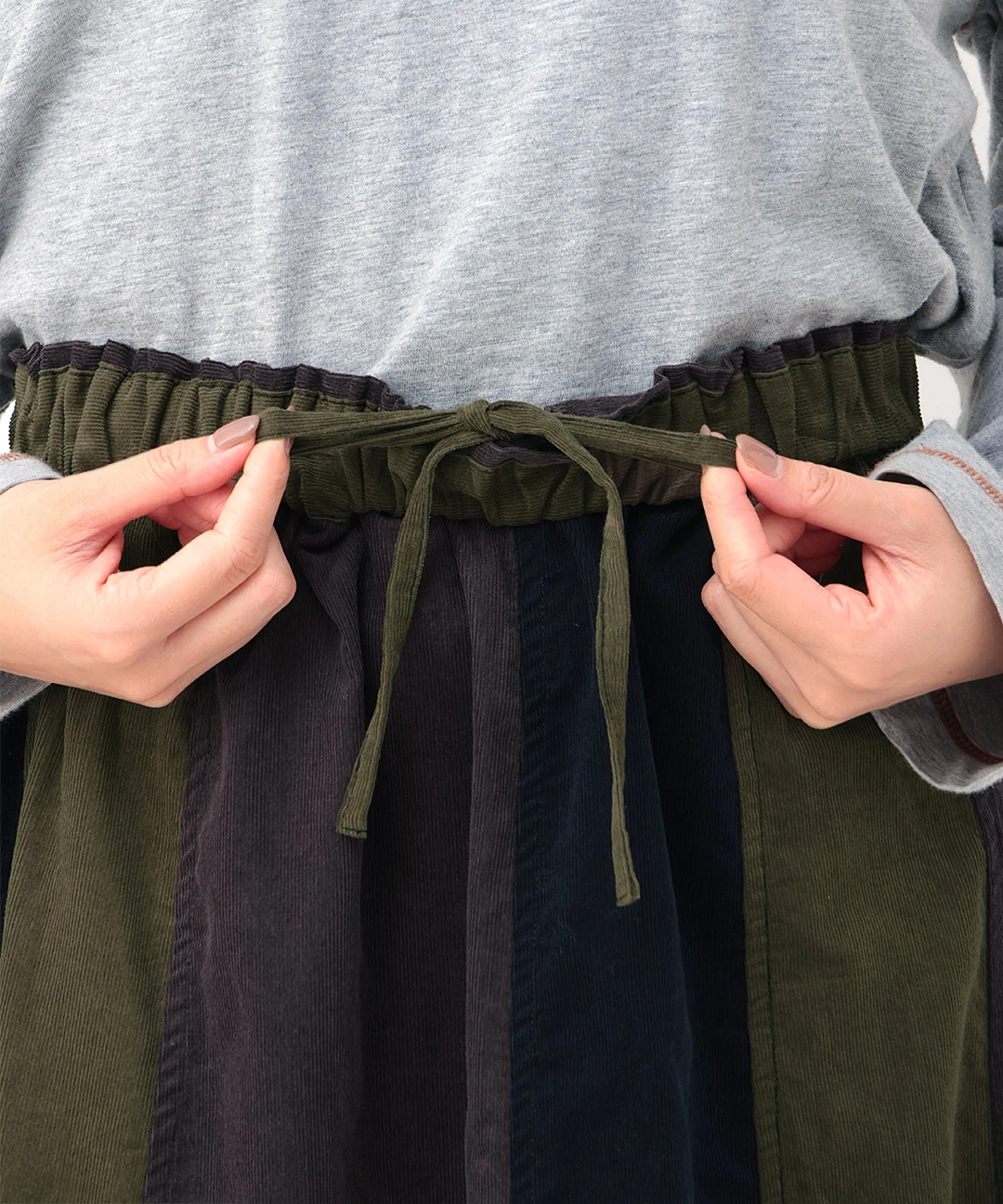 切替ギャザースカート(大きいサイズ) / スカート | エスニック