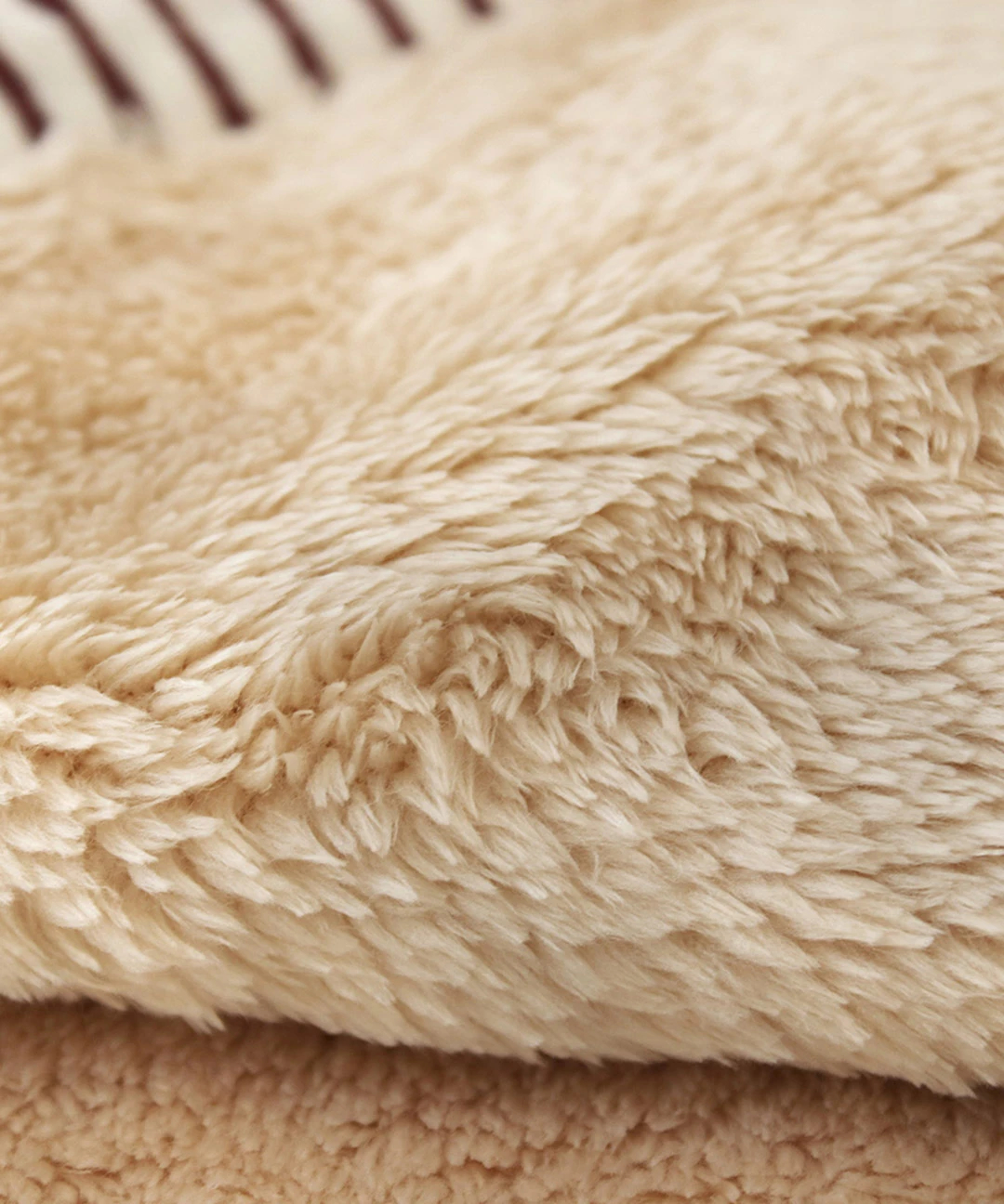 ブロックプリントストライプフレームブランケット【WEB限定