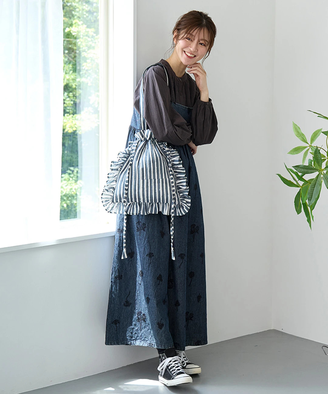 フリル巾着トートバッグ【WEB限定】 / トート・エコバッグ・かごバッグ