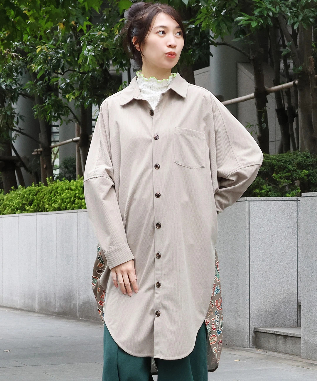 ペイズリードッキングシャツワンピース / ワンピース | エスニック