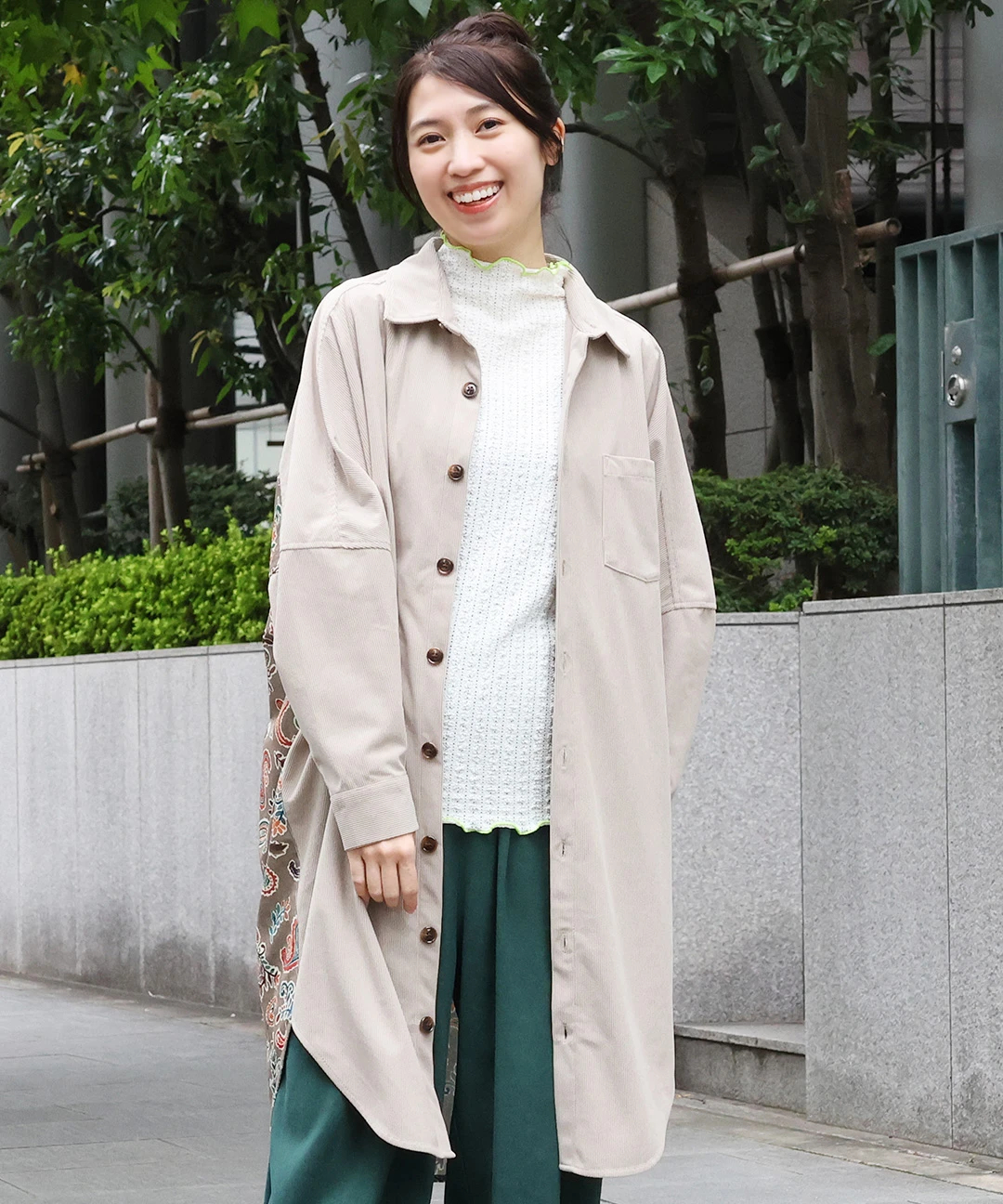 ペイズリードッキングシャツワンピース / ワンピース | エスニック