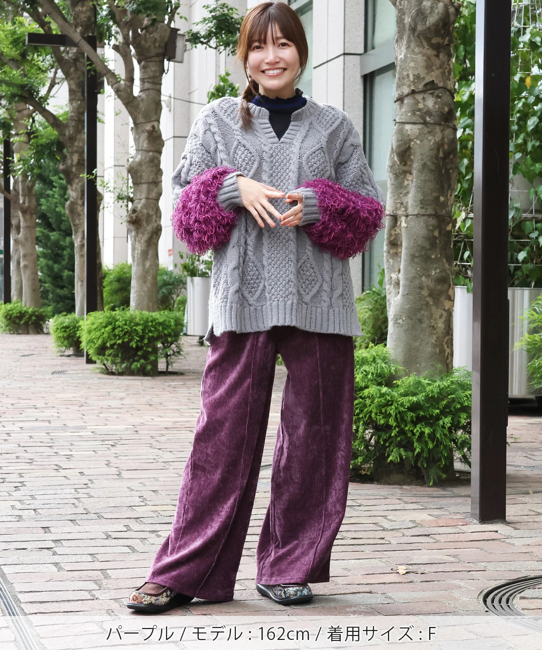 ベロアセンタータックパンツ / パンツ | エスニックファッション＆雑貨