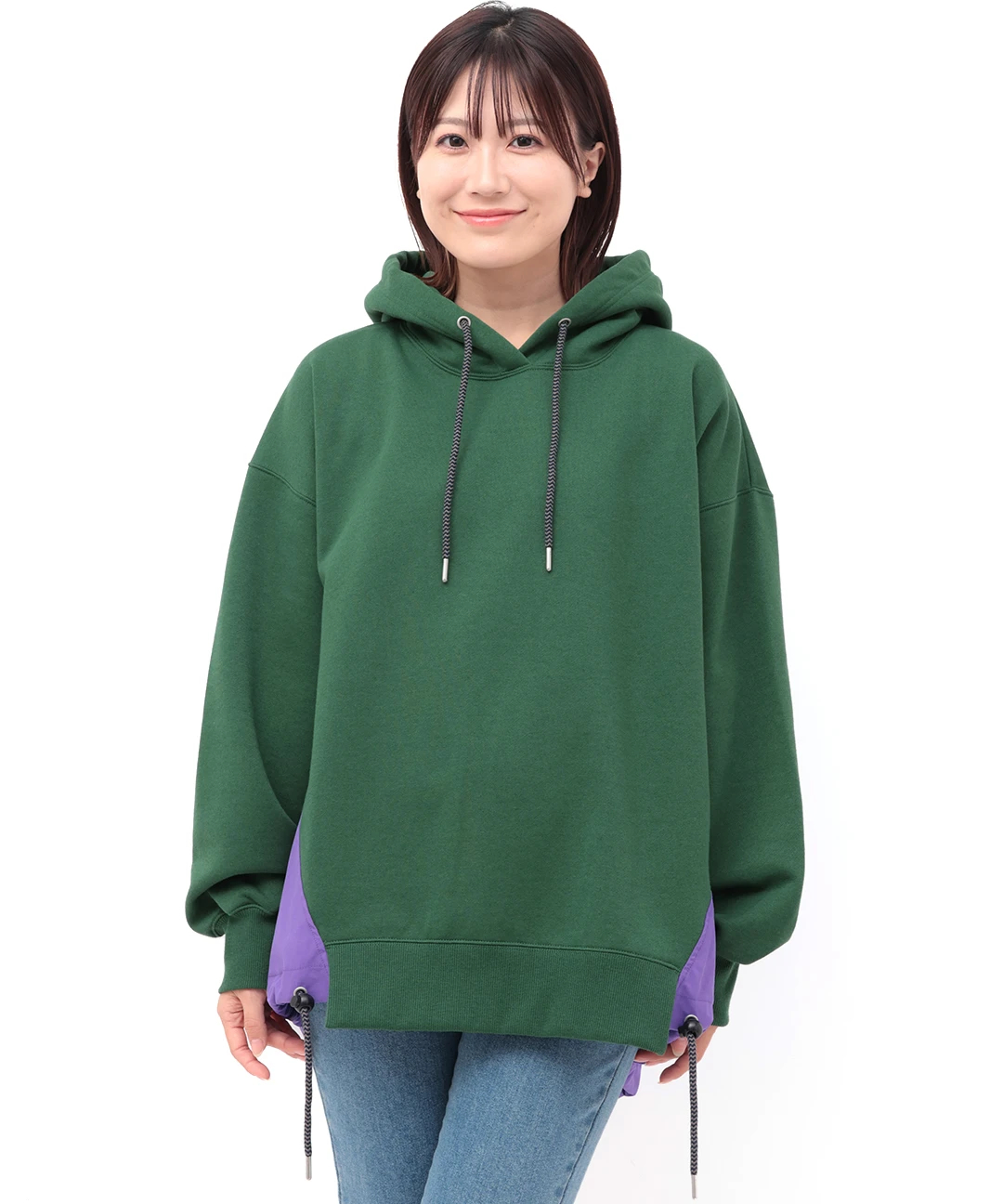 パーカー リップストップコンビプルパーカー レディース リップストップコンビプルパーカー【8月5日(火)15時までの限定