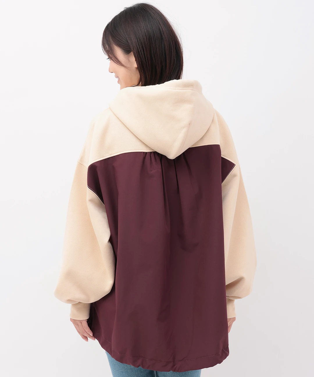 パーカー リップストップコンビプルパーカー レディース リップストップコンビプルパーカー【8月5日(火)15時までの限定