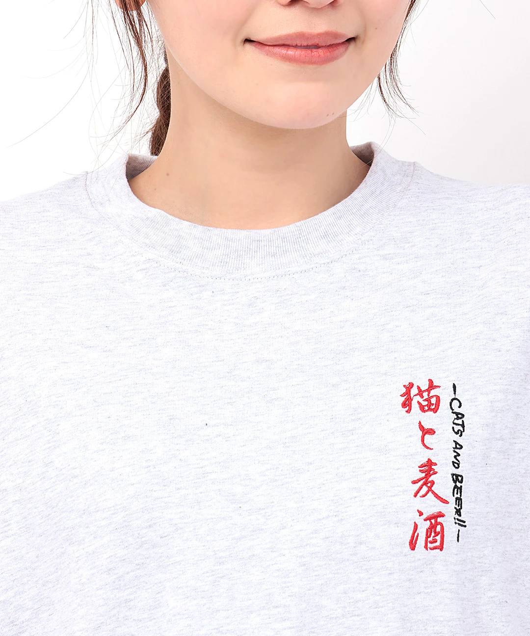 go slow caravan 猫と麦酒ロングスリーブTシャツ【WEB限定】 / Tシャツ