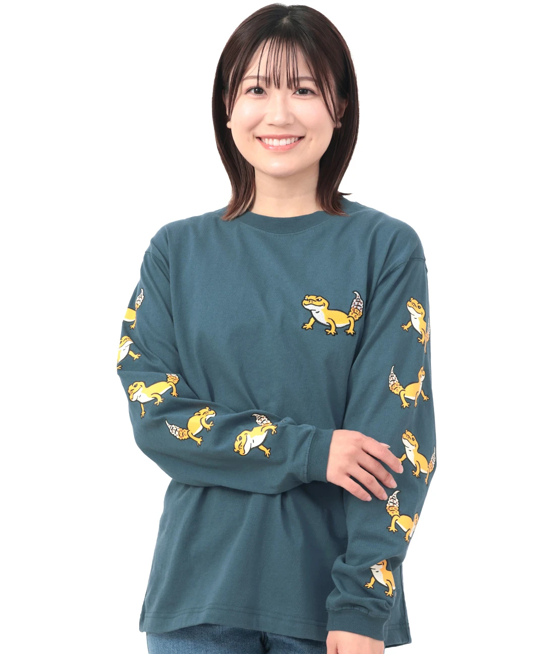 go slow caravan レオパードゲッコーロングTシャツ【WEB限定】 / T