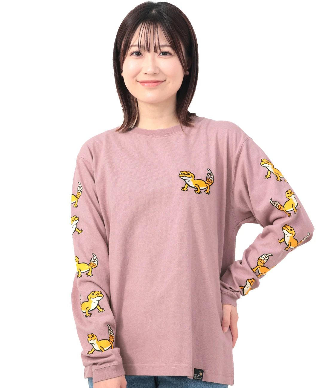 goa archive 00s レオパード　ロンT y2k お兄系 平成 go slow caravan レオパードゲッコーロングTシャツ【WEB限定】 / T