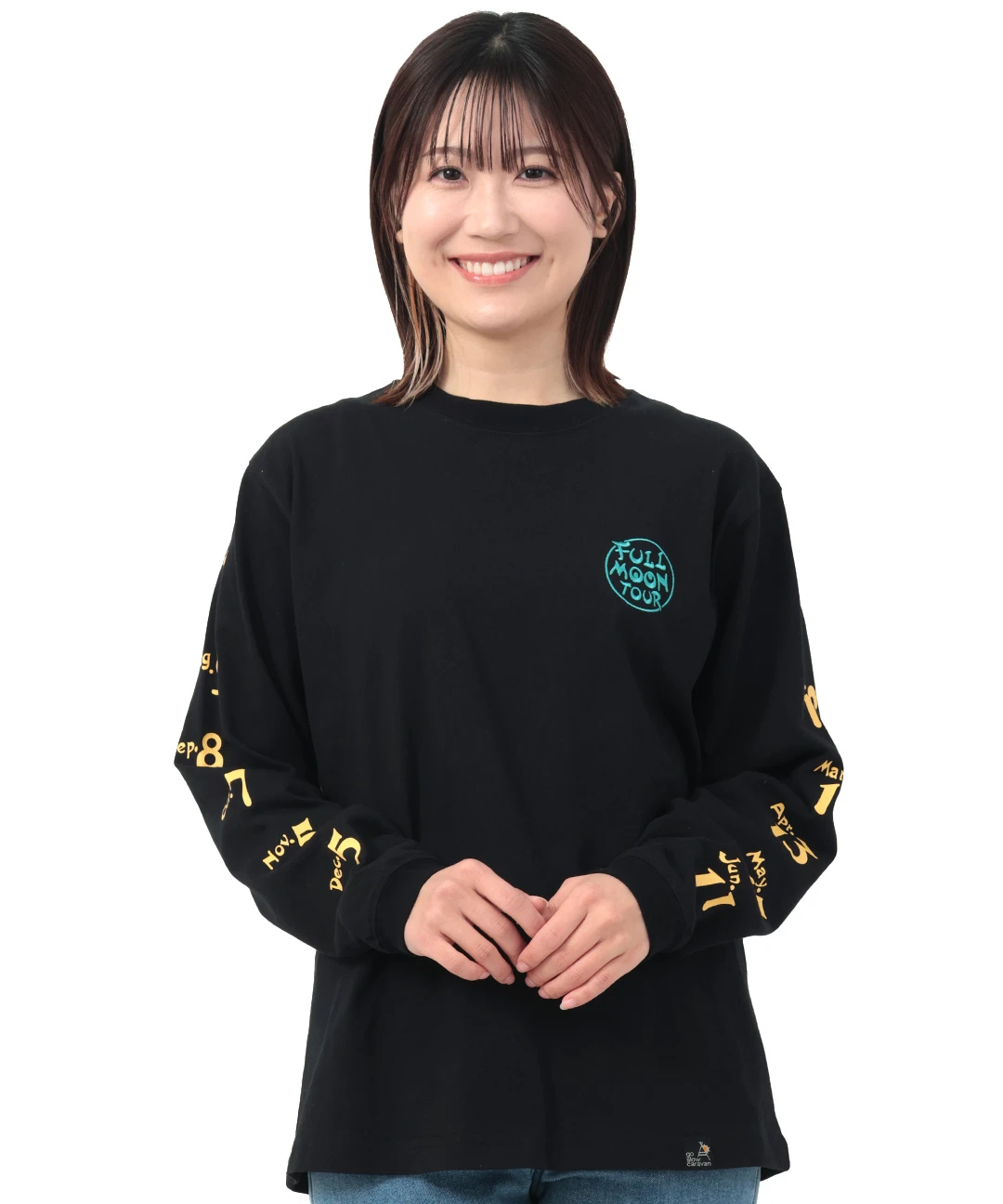 go slow caravan フルムーンツアーロングTシャツ【WEB限定】 ／ ロングTシャツ ロンT トップス カットソー 男女兼用 長袖 レディース バックプリント os 楽天市場】go slow caravan フルムーンツアーロングTシャツ【WEB