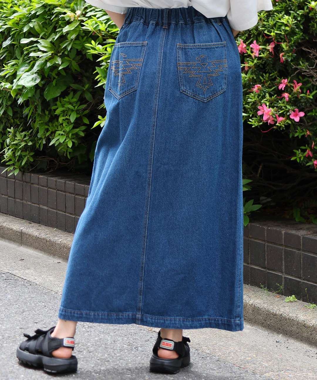 デニムスリットナロースカート / スカート | エスニックファッション
