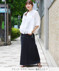 チチカカ |デニムカットオフ切替スカート