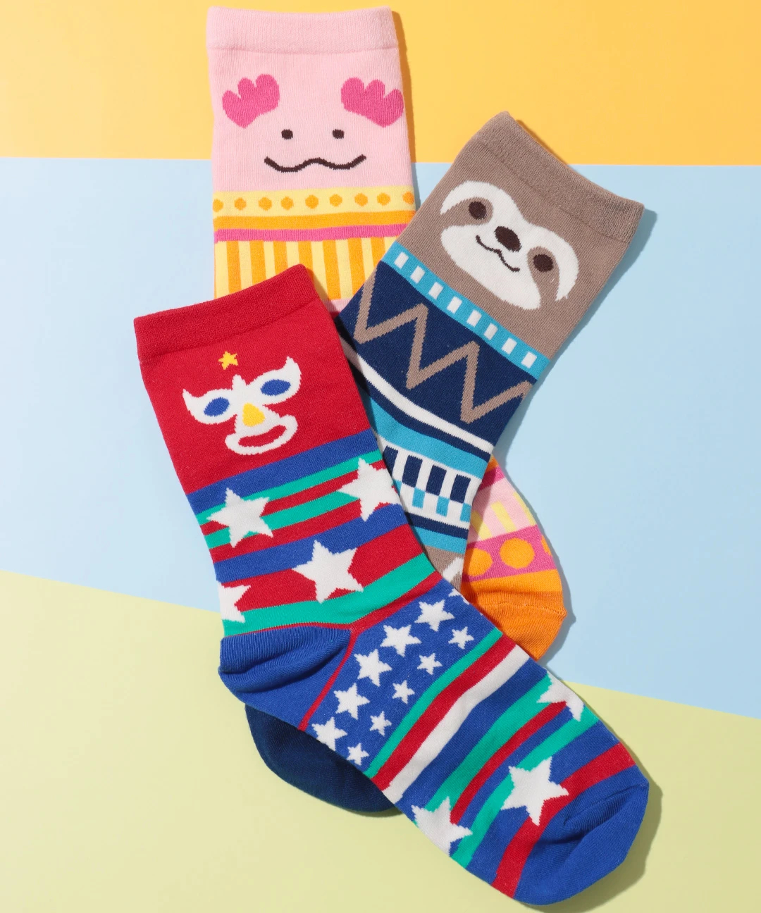 At Last ボーダーソックス｜At Last ボーダー＆ダイヤモンドアーガイル