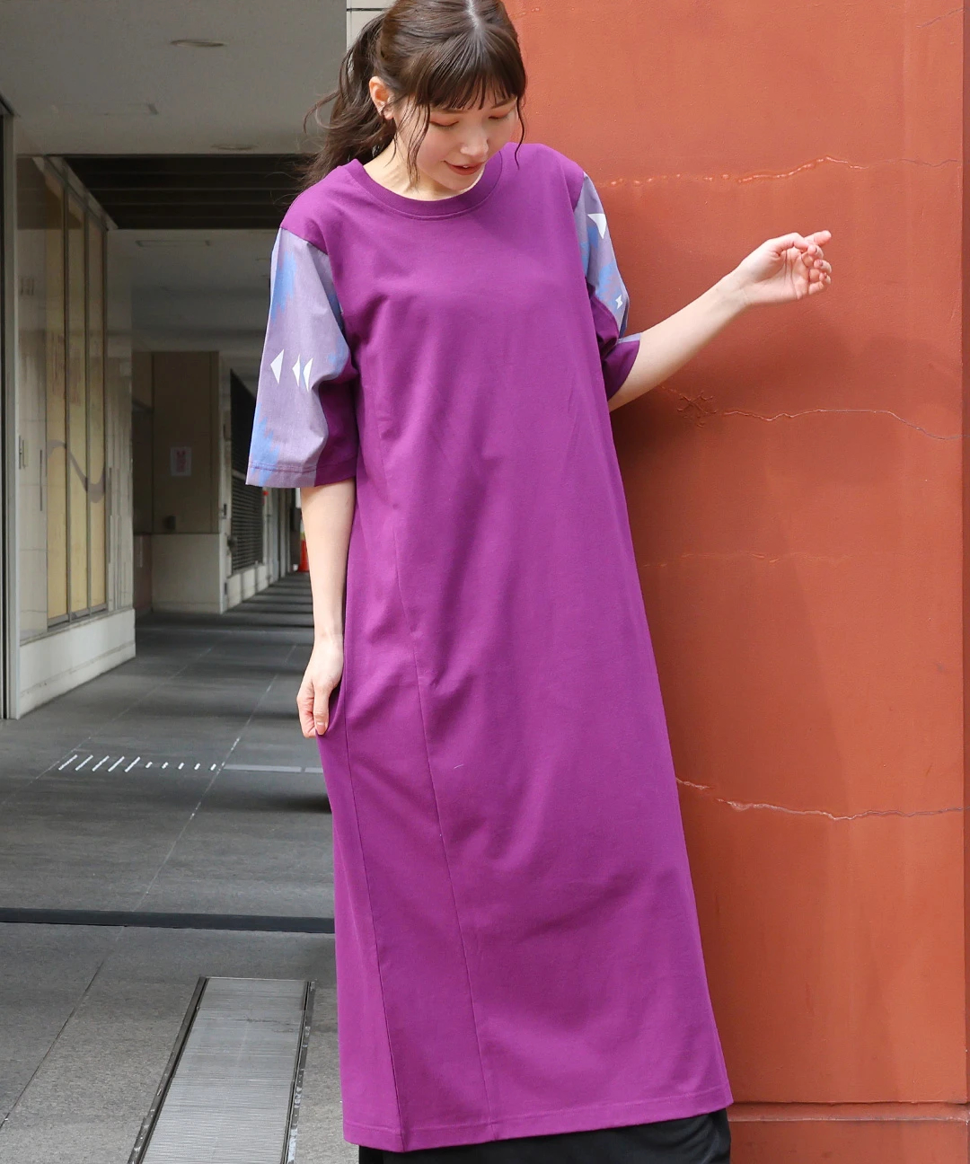 楽天市場】ナバホスリーブTシャツワンピース ／ ロング