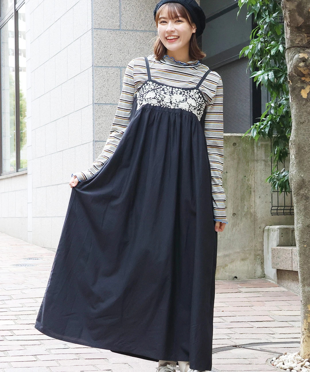 PORINA マチョー刺繍キャミソールワンピース【WEB限定】 / ワンピース