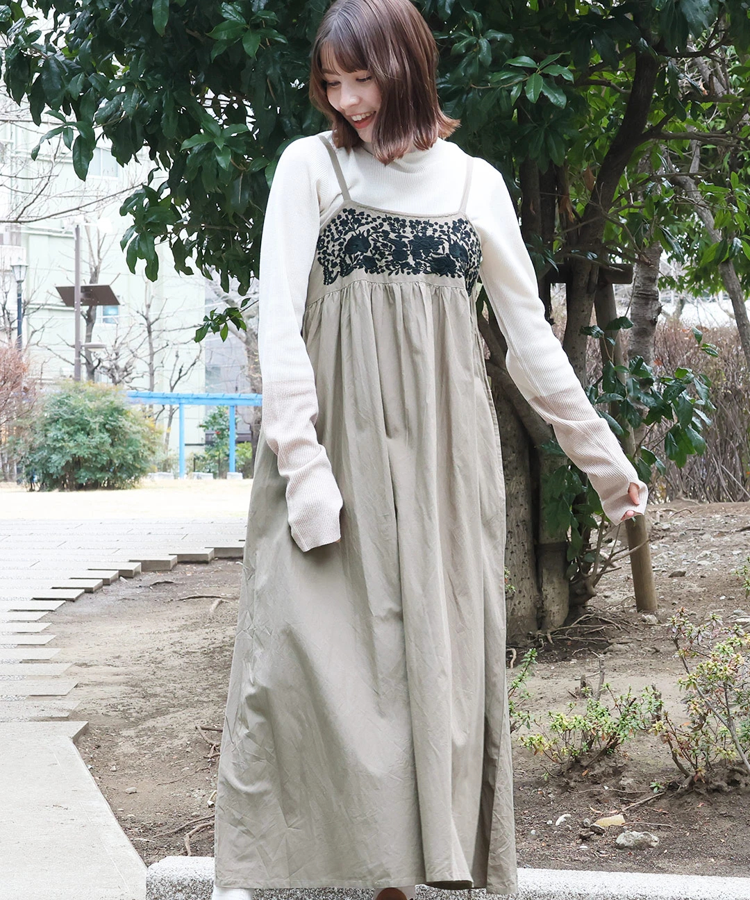 PORINA マチョー刺繍キャミソールワンピース【WEB限定】 / ワンピース