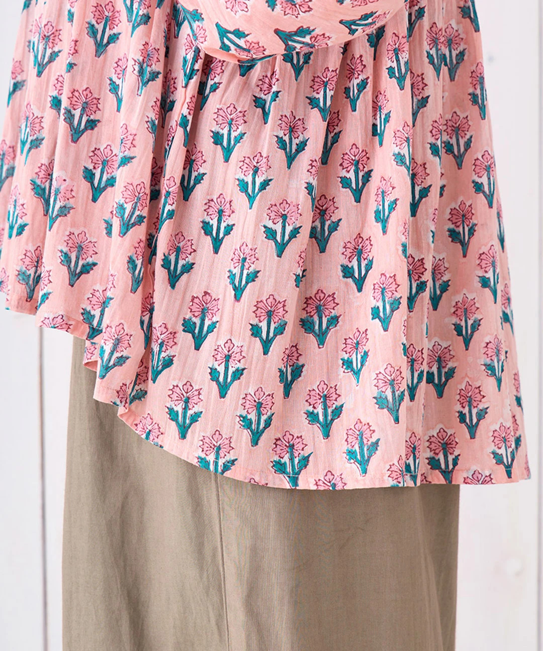 Shanti Shanti ジョリーブロックプリントプルオーバー【WEB限定