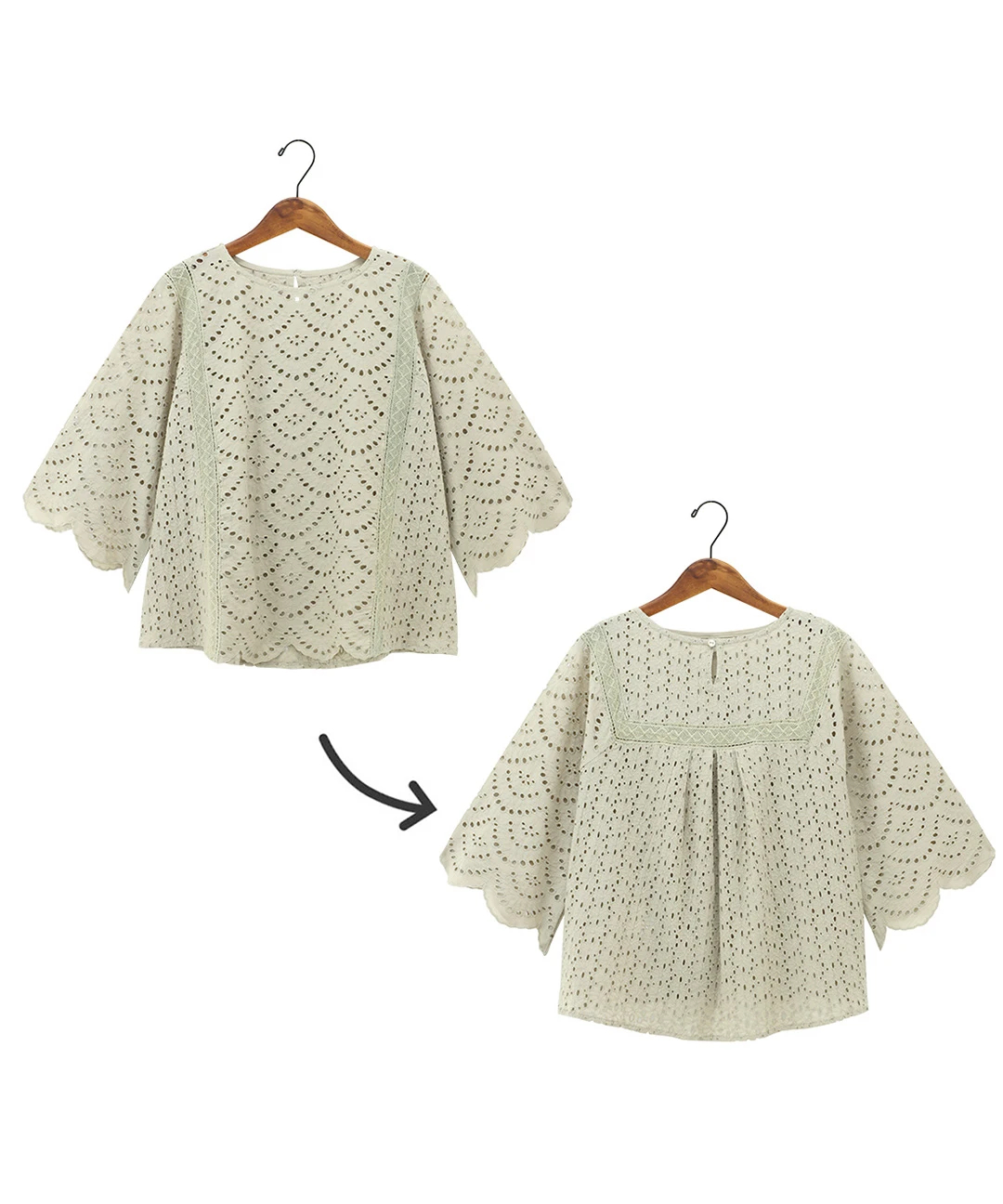 ブラウス シャツ Shanti Shanti リカーモ2WAYプルオーバー「WEB限定」 レディース Shanti Shanti リカーモ2WAYプルオーバー【WEB限定】 / シャツ