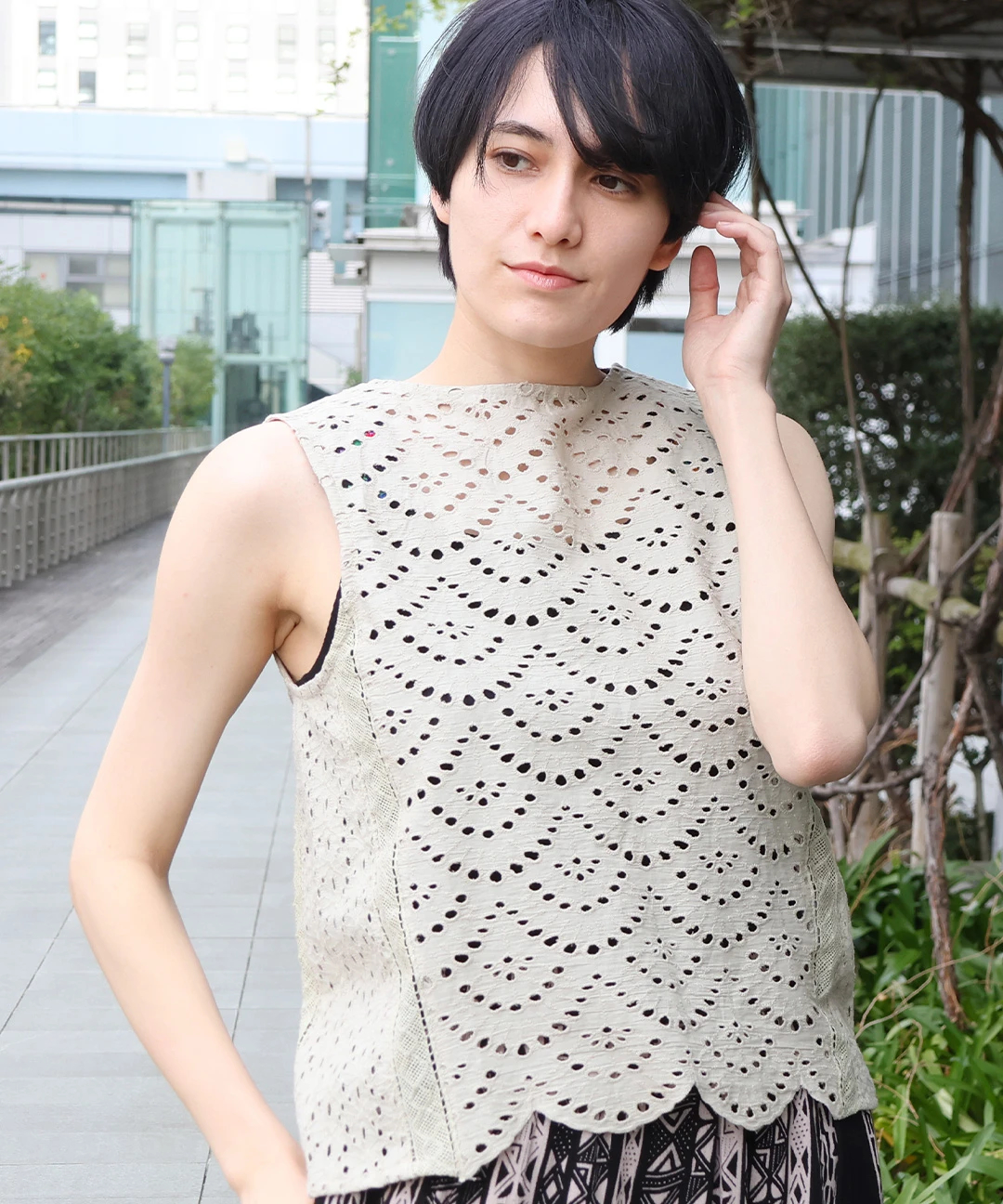 ブラウス シャツ Shanti Shanti リカーモ2WAYプルオーバー「WEB限定」 レディース Shanti Shanti リカーモ2WAYプルオーバー【WEB限定】 / シャツ