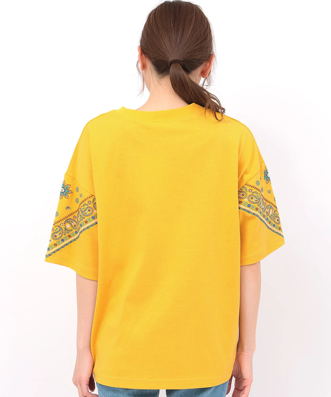 バンダナスリーブ刺繍Tシャツ / Tシャツ・カットソー