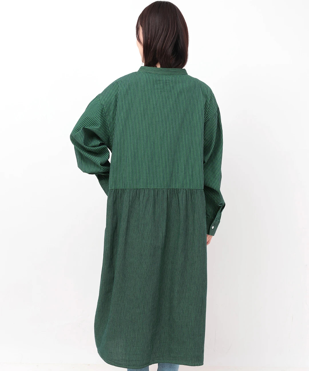 ストライプパッチワンピース(大きいサイズ) / ワンピース | エスニック