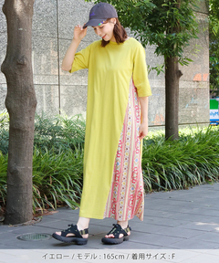 チチカカ |オリエンタルフラワーコンビワンピース