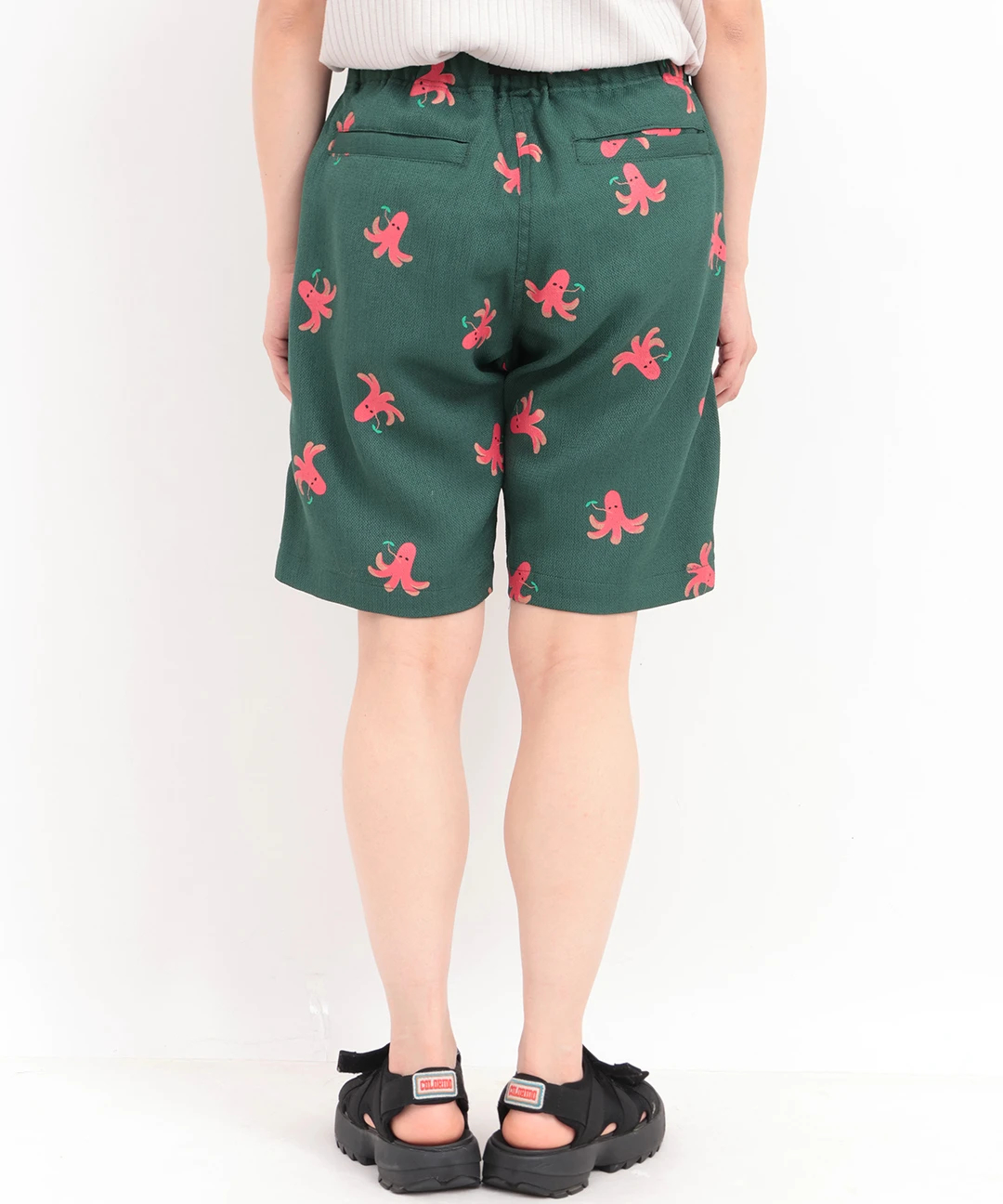 go slow caravan ブッチャー総柄プリントイージーショーツ【WEB限定