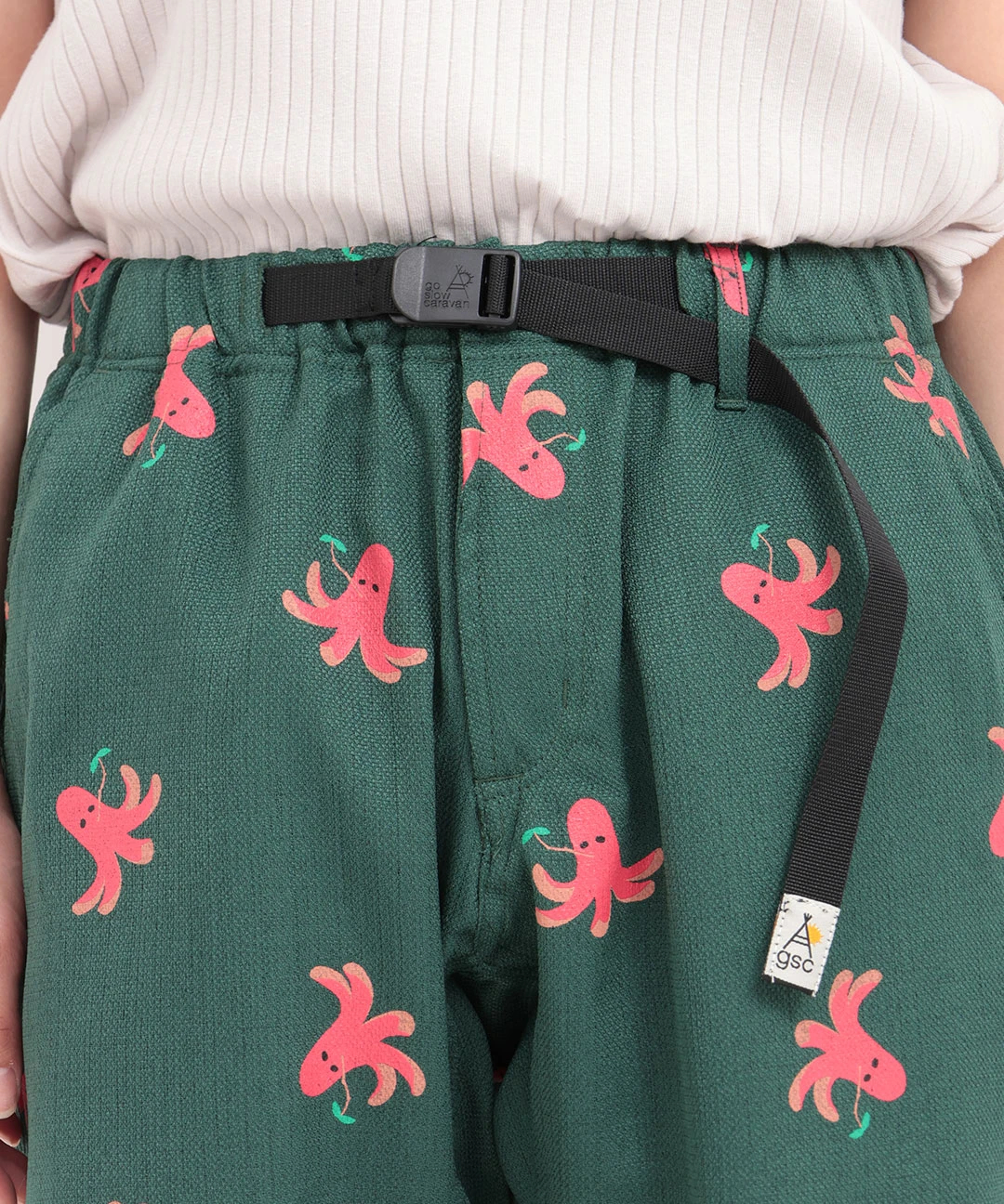 チチカカ（titicaca）/go slow caravan ブッチャー総柄プリントイージーショーツ【WEB限定】 go slow caravan ブッチャー総柄プリントイージーショーツ【WEB限定