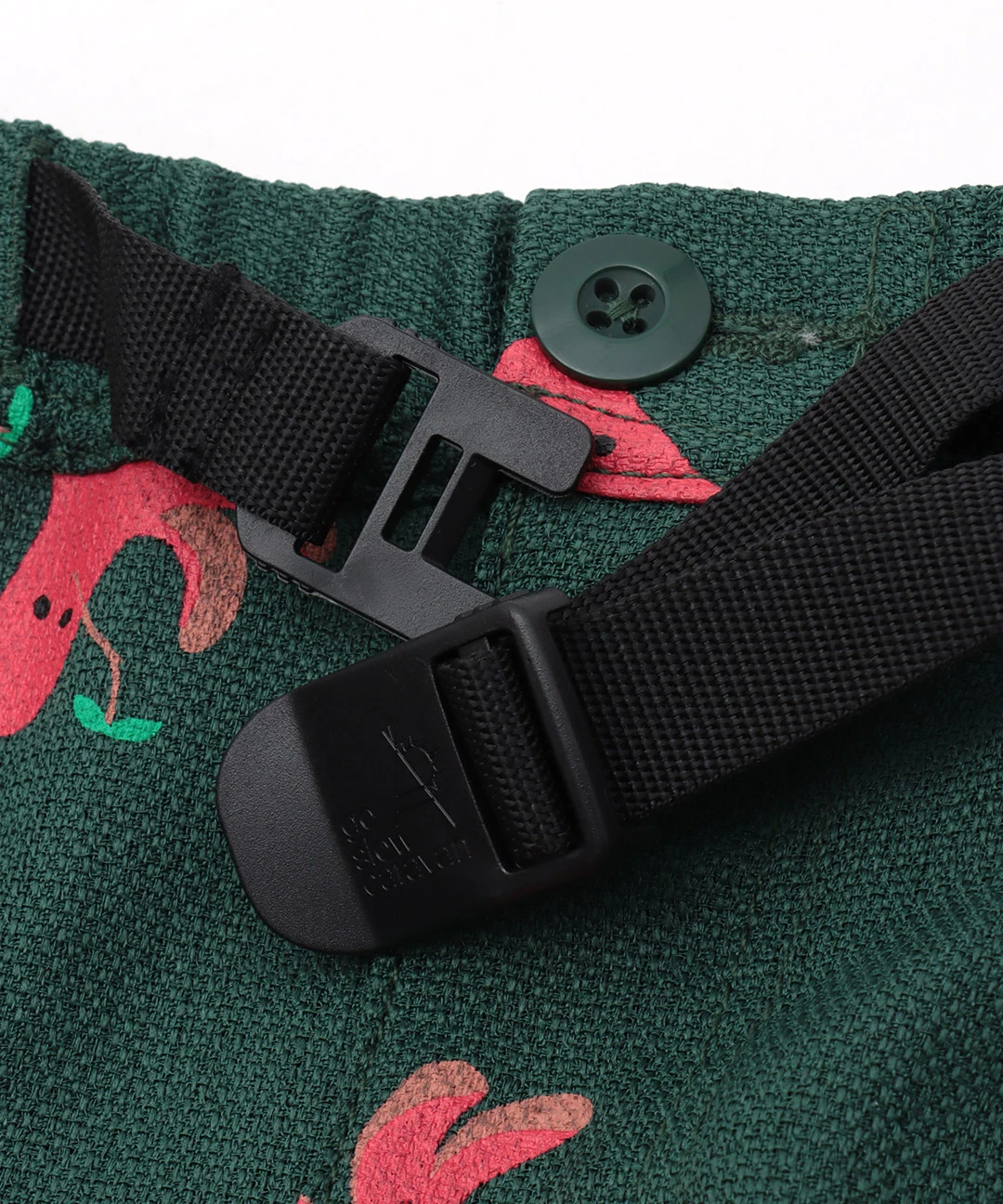 SALE! タコさんウインナー ブッチャープリント スカート ゴースロー go slow caravan ブッチャー総柄プリントスカート FOREST GREEN