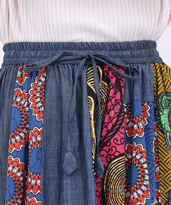 チチカカ |アフリカンデニムスカート【WEB限定】