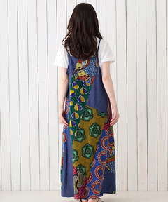 チチカカ |アフリカンデニムキャミソールワンピース【WEB限定】