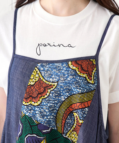 チチカカ |アフリカンデニムキャミソールワンピース【WEB限定】