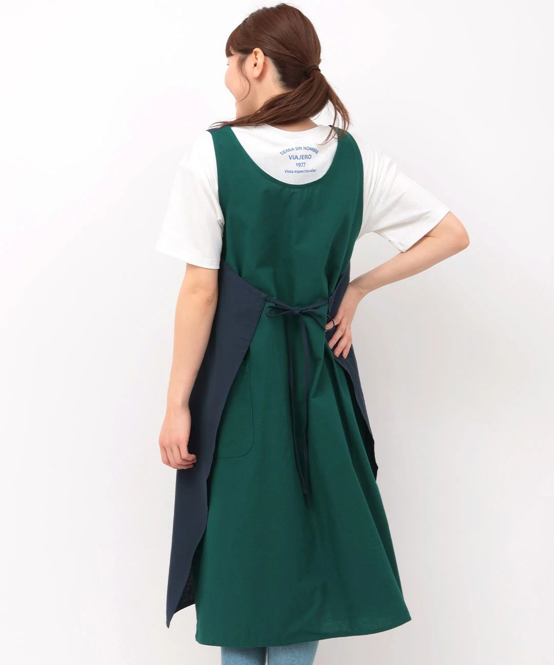 Belpaci ベルパーチ ひまわりエプロン エプロンドレス ワンピース さえら Belpaci ベルパーチ ひまわりエプロン エプロンドレス