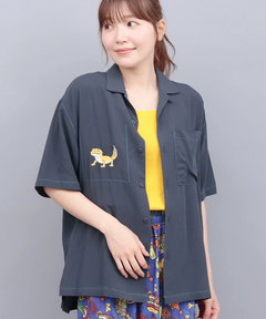 チチカカ |go slow caravan ワンポイント刺繍半袖シャツ【WEB限定】