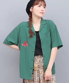 チチカカ |go slow caravan ワンポイント刺繍半袖シャツ【WEB限定】