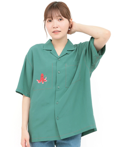 チチカカ |go slow caravan ワンポイント刺繍半袖シャツ【WEB限定】