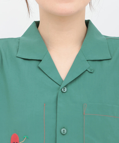 チチカカ |go slow caravan ワンポイント刺繍半袖シャツ【WEB限定】