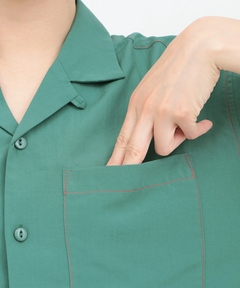 チチカカ |go slow caravan ワンポイント刺繍半袖シャツ【WEB限定】