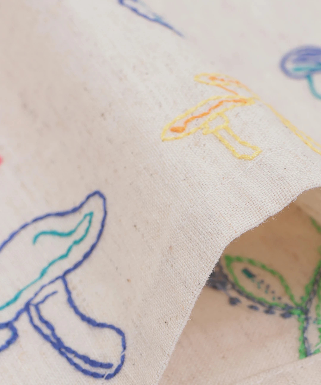 go slow caravan レーヨンコットンスクエア刺繍半袖シャツ【WEB限定