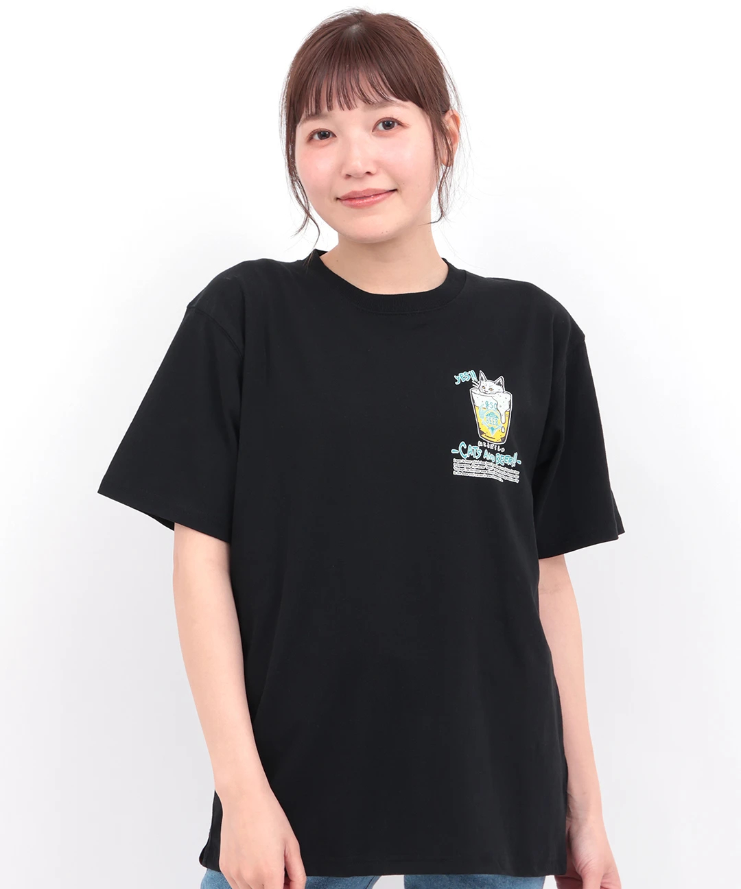 go slow caravan 猫と麦酒 無限麦酒Tシャツ【WEB限定】 / Tシャツ