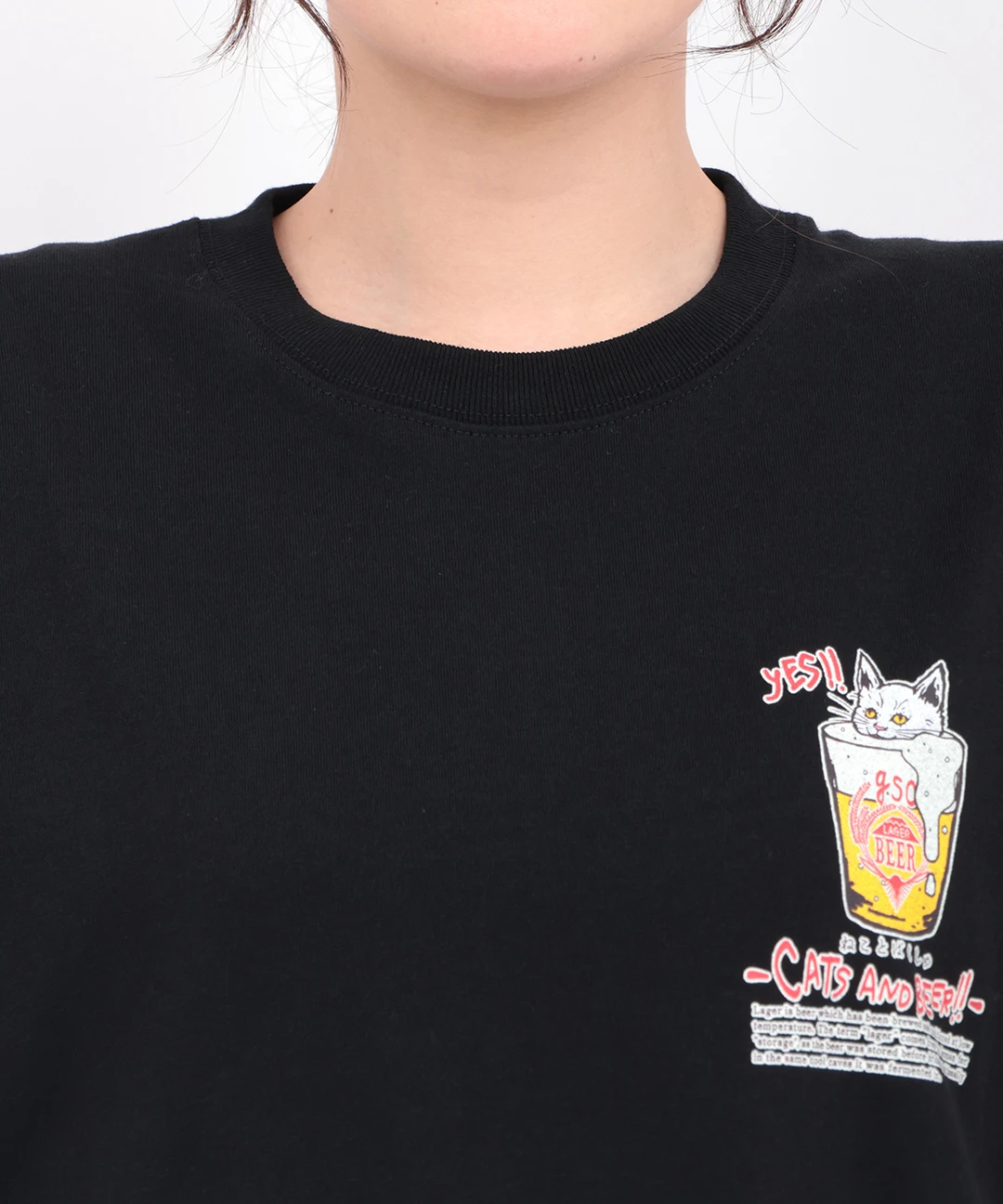 go solw caravan 猫と麦酒 麦酒風呂Tシャツ【WEB限定】 / Tシャツ