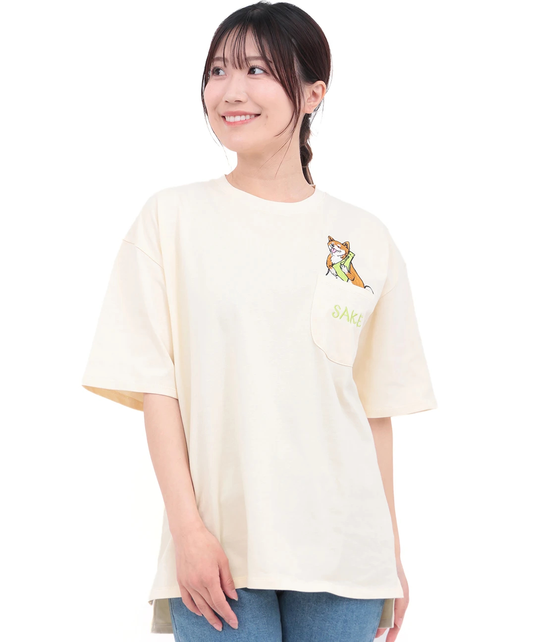 go slow caravan シリコンバイオ色々ポケット刺繍Tシャツ【WEB限定