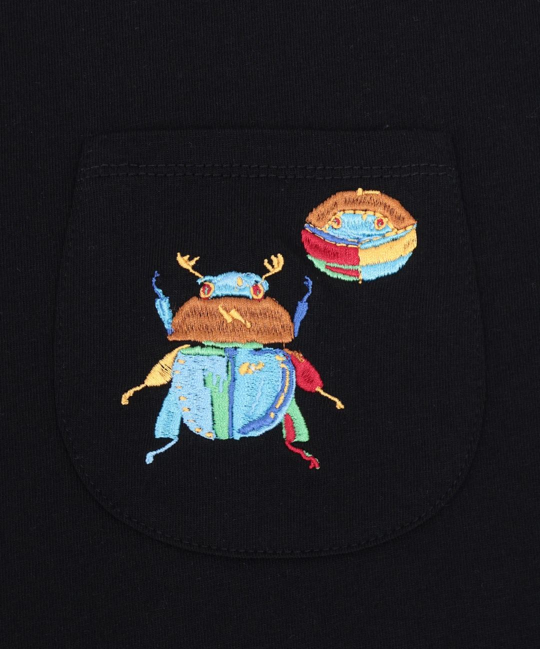 go slow caravan シリコンバイオ色々ポケット刺繍Tシャツ【WEB