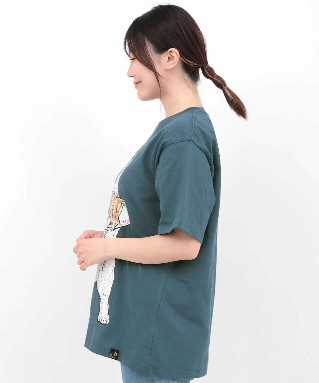 go slow caravan USAコットン餃子クマTシャツ / Tシャツ