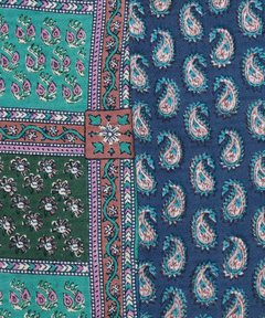 チチカカ |Rico エコフレンドリーダイ パッチブロックプリントワンピース